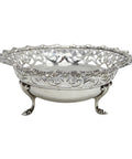1911 Antique Edwardian Era Sterling Silver Pierced Bowl Silversmiths James Dixon & Sons Ltd Sheffield Hallmarks