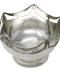 1911 Antique George V Era Sterling Silver Ornamental Sugar Bowl Silversmith Alexander Clark & Co Ltd Birmingham Hallmarks