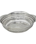 1911 Antique George V Era Sterling Silver Pierced Dish Silversmith Samuel M Levi Chester Hallmarks