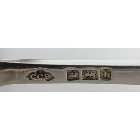 1911 Antique George V Era Sterling Silver Set Six Tea Spoons with original Case Silversmith Sibray, Hall & Co Ltd (Charles Clement Pilling) Sheffield Hallmarks