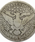 1911 D ¼ Dollar Barber Quarter USA Coin Silver