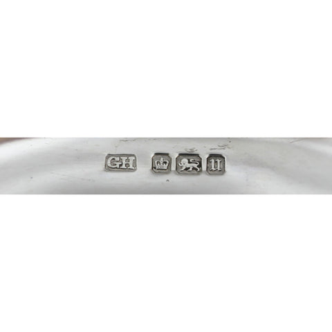 1912 Antique George V Era Sterling Silver Pierced Dish Silversmith Harrison Brothers & Howson (George Howson) Sheffield Hallmarks