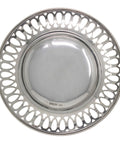 1912 Antique George V Era Sterling Silver Pierced Dish Silversmith Harrison Brothers & Howson (George Howson) Sheffield Hallmarks