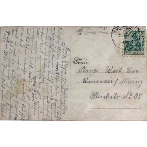 1912 Antique Photo of German Soldiers taken pre - World War 1 Military Postcard Germany Army WW1