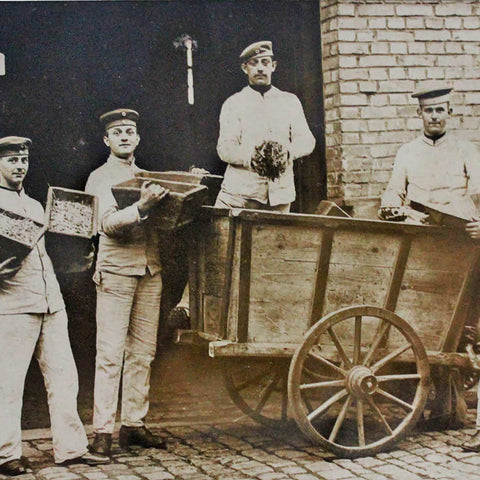 1912 Antique Photo of German Soldiers taken pre - World War 1 Military Postcard Germany Army WW1