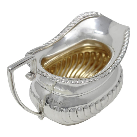 1913 Antique George V Era Sterling Silver Cream Jug Silversmith George Nathan & Ridley Hayes Chester Hallmarks