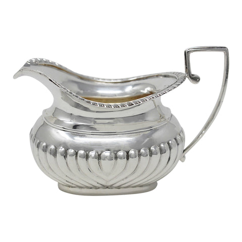 1913 Antique George V Era Sterling Silver Cream Jug Silversmith George Nathan & Ridley Hayes Chester Hallmarks