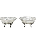 1913 Antique George V Era Sterling Silver Pierced Pair Bon Bon Dish Silversmith Deakin & Francis Ltd Birmingham Hallmarks