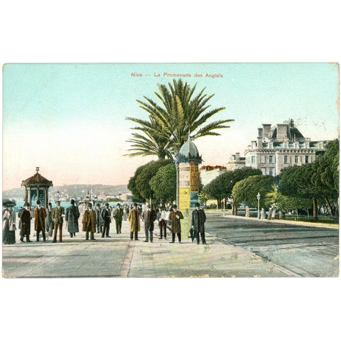 1913 Nice, France – La Promenade des Anglais – Postcard