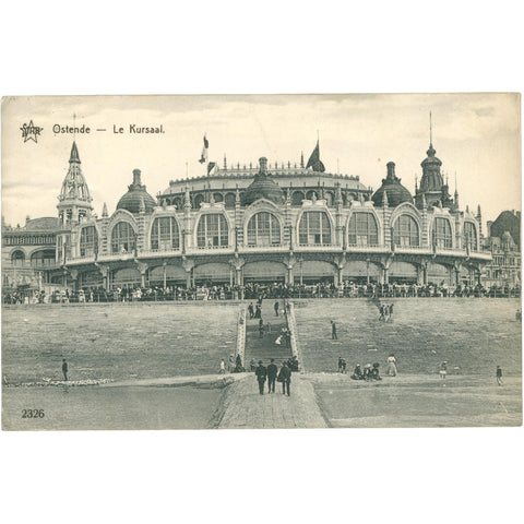1913 Ostend, Belgium – The Kursaal – Postcard
