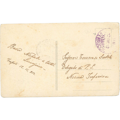 1913 Tripoli, Libya Postcard – Casino and Café - Cinema, Gathering Place for Europeans