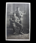 1914 - 15 Germany Soldiers Studio First World War Military Photograph Postcard WW1