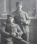1914 - 15 Germany Soldiers Studio First World War Military Photograph Postcard WW1