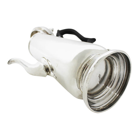 1914 Antique George V Era Sterling Silver Coffee Pot Silversmiths Mappin & Webb Ltd Sheffield Hallmarks