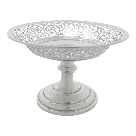 1914 Antique George V Era Sterling Silver Pierced Dish Silversmith Gorham Manufacturing Co Birmingham Hallmarks