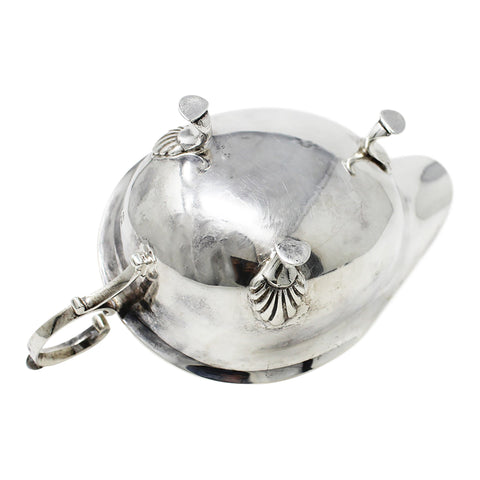 1914 Antique George V Era Sterling Silver Sauce Boat Silversmith Cooper Brothers & Sons Ltd Sheffield Hallmarks