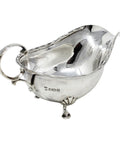 1914 Antique George V Era Sterling Silver Sauce Boat Silversmith Cooper Brothers & Sons Ltd Sheffield Hallmarks