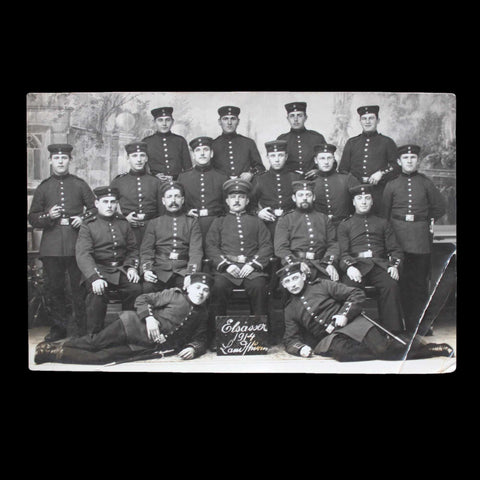 1914 Antique World War I Photograph of German Soldiers Military Postcard Germany Army WW1 Europe History