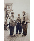 1914 North Holland, Netherlands Volendam Fishermen Volendammer visschers Postcard