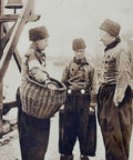 1914 North Holland, Netherlands Volendam Fishermen Volendammer visschers Postcard
