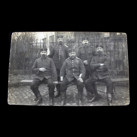 1914 World War I Military Germany Soldiers WW1 Postcard Army History Frankfurt, at 4 Rodheimer Street.