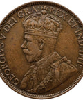 1914 One Cent George V Canada Coin