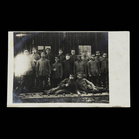 1914’s Antique Soldier Group Photograph of German Soldiers World War 1 Military Postcard Germany Army WW1 History