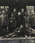 1914’s Antique Soldier Group Photograph of German Soldiers World War 1 Military Postcard Germany Army WW1 History
