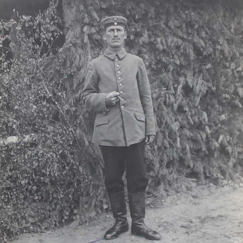 1914’s Antique World War I Photograph of German Soldiers Military Postcard Germany Army WW1 Europe History