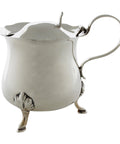 1915 Antique George V Era Sterling Silver Mustard Pot with Blue Glass Liner Silversmiths William Tyler & Sons Sheffield Hallmarks