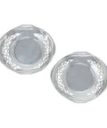 1915 Antique George V Era Sterling Silver Pair Pierced Dish Silversmiths Henry Matthews Birmingham Hallmarks