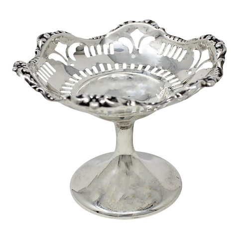 1915 Antique Pierced Bonbon Dish Silversmith S Blanckensee & Son Ltd Birmingham Hallmarks