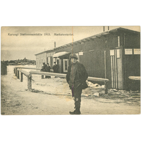 1915 Karungi, Sweden – Station Community – Postcard
