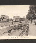1915 View of the Ancient Ramparts in Gannat, France Postcard