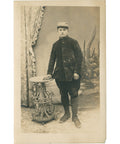 1915 World War I French Soldier Photo Postcard Letter to Parents