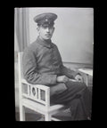 1915 World War I Studio German Soldier Military Antique Photo WW1 Postcard Army History