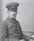 1915 World War I Studio German Soldier Military Antique Photo WW1 Postcard Army History