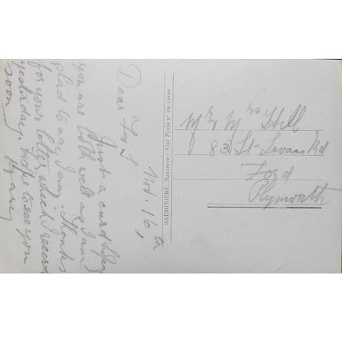 1915s World War I France Patriotic Postcard