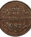 1916 A 1 Kopeck Germany Coin Wilhelm II