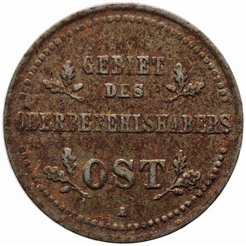 1916 A 1 Kopeck Germany Coin Wilhelm II