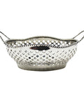1916 Antique Sterling Silver Twin Handled Pierced Basket - Bowl Maker William Hutton & Sons Ltd Birmingham Hallmarks