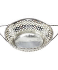1916 Antique Sterling Silver Twin Handled Pierced Basket - Bowl Maker William Hutton & Sons Ltd Birmingham Hallmarks