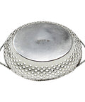 1916 Antique Sterling Silver Twin Handled Pierced Basket - Bowl Maker William Hutton & Sons Ltd Birmingham Hallmarks