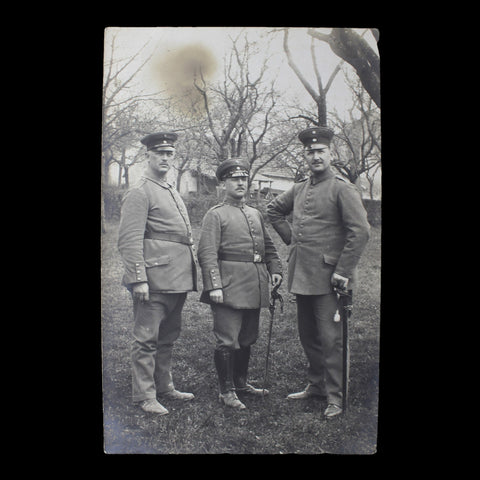 1916 Three Soldiers 1st Company, Infantry Battalion I, located in Cologne Germany Army with Swords World War I Photography History Photo WW1 Era