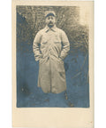 1916 World War I French Soldier Photo Postcard The Soldier Writes to his Cousin