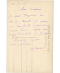 1916 World War I French Soldier Photo Postcard The Soldier Writes to his Cousin