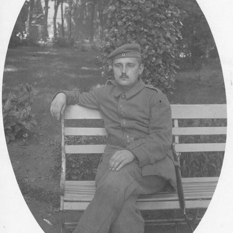 1916 World War I German Soldier Postcard German Camp near Lille France