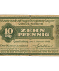 1916 Germany 10 Pfennig Camp Money – Quedlinburg