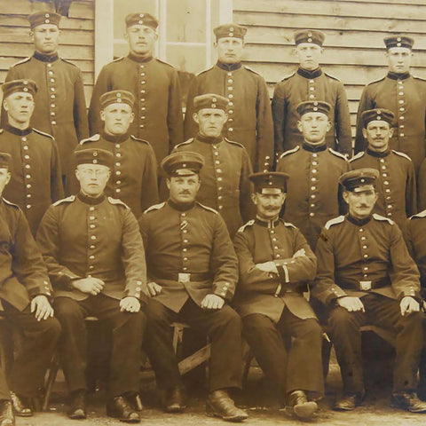 1916’s Antique Soldier Photograph of German Soldiers World War 1 Military Postcard Germany Army WW1 History