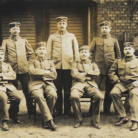 1916’s Antique Soldier Photograph of German Soldiers World War 1 Military Postcard Germany Army WW1 History